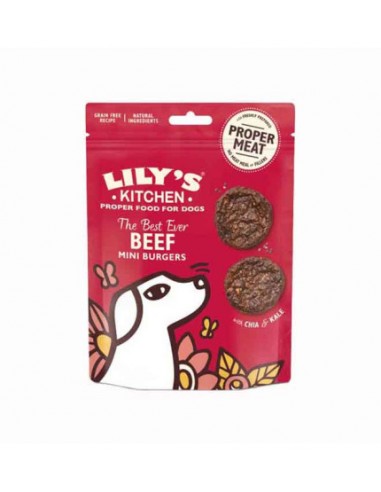 LILY'S KITCHEN DOG 70GR SNACK ADULT THE BEST EVER MANZO MINI BURGERS GRAIN FREE 12568104