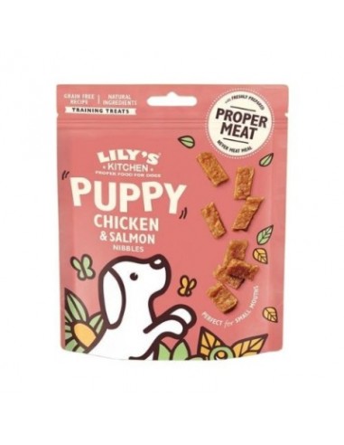LILY'S KITCHEN DOG 70GR SNACK PUPPY POLLO & SALMONE NIBBLES GRAIN FREE 12568130