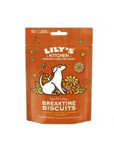 LILY'S KITCHEN DOG 80GR SNACK BREAKTIME BISCUITS CON BURRO DI ARACHIDI BANANA E ZENZERO 12570220