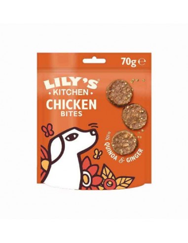 LILY'S KITCHEN DOG 70GR SNACK ADULT CHOMP-AWAY POLLO BITES GRAIN FREE 12568122