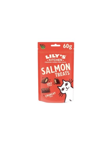 LILY'S KITCHEN CAT 60GR SNACK SALMON TREATS ADULT SALMONE GRAIN FREE 12566765