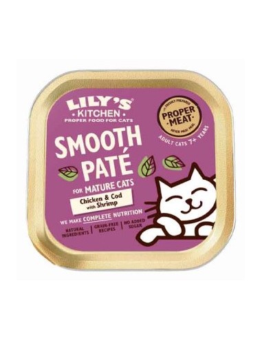 LILY'S KITCHEN CAT 85GR VASCHETTA SMOOTH PATE MATURE 7+ POLLO 12565862