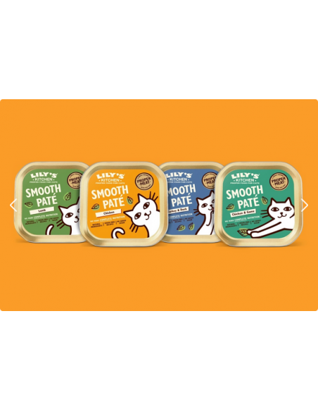 LILY'S KITCHEN CAT 8X85GR MULTIPACK VASCHETTA SMOOTH PATE SELECTION POLLO/AGNELLO/TACCHINO E ANATRA/POLLO E SELVAGGINA 12568316