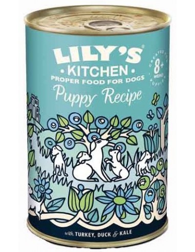 LILY'S KITCHEN DOG 400GR LATTINA PUPPY RECIPE TACCHINO ANATRA CAVOLO GRAIN FREE 12565868
