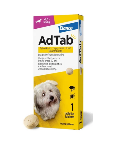 ADTAB DOG 2,5-5,5KG 3 COMPRESSE...