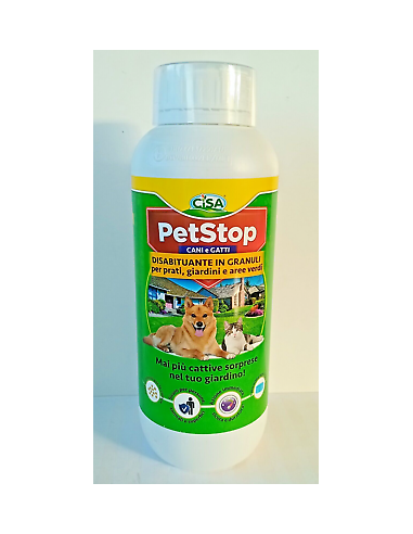 petstop granuli flacone 1lt repellente granulare per cani e gatti prv9040