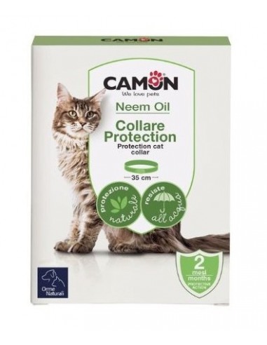 camon orme naturali collare all'olio di neem per gatti