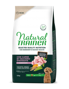 TRAINER NATURAL SELECTED DOG 1,5KG ADULT SMALL & TOY TACCHINO DISOSSATO 967284