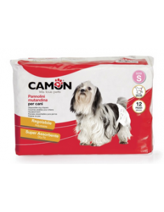 CAM B044/0 PANNOLONI MUTANDINA DOG'S NAPPY TG.XS 12PZ