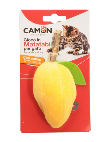 CAM AG141 GIOCO GATTO POLIESTERE MATATABI C/CATNIP FRUTTA/VERDURA 12CM