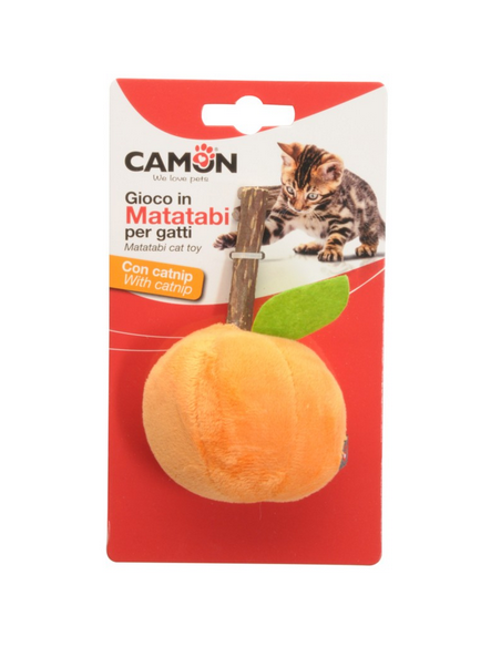 CAM AG141 GIOCO GATTO POLIESTERE MATATABI C/CATNIP FRUTTA/VERDURA 12CM