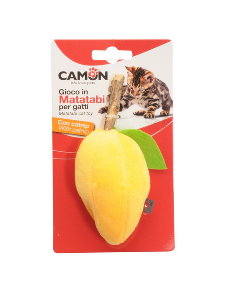 CAM AG141 GIOCO GATTO POLIESTERE MATATABI C/CATNIP FRUTTA/VERDURA 12CM