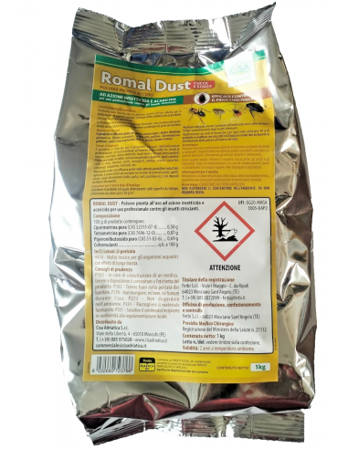 ROMAL DUST 1KG INSETTICIDA IN POLVERE...