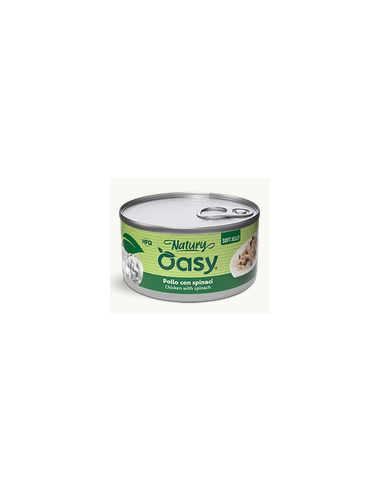 OASY WET CAT 150GR LATTINA NATURY POLLO CON SPINACI OAWNJCL015013A