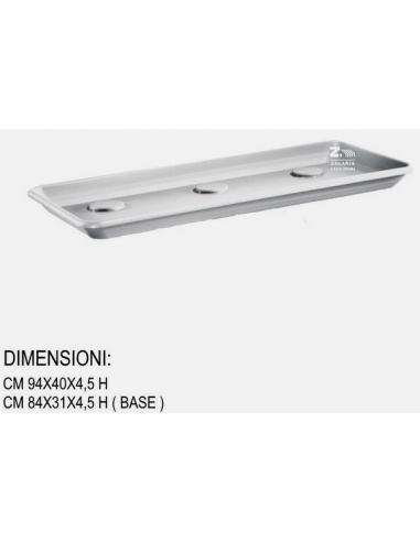 riservato 6 sottovasi anthea 100 bianco