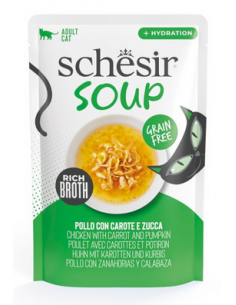 SCHESIR CAT 40GR BUSTA SOUP POLLO CON CAROTE E ZUCCA 21254004
