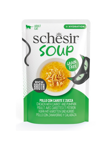 SCHESIR CAT 40GR BUSTA SOUP POLLO CON CAROTE E ZUCCA 21254004
