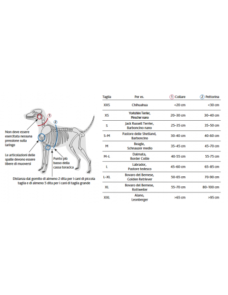 TX203330 DOG PETTORINA PREMIUM AD H MIS.S-M 42-60CM/15MM RUGGINE