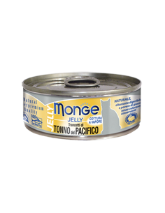 monge cat 80gr jelly trancetti di tonno a pinne gialle
