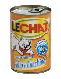 lechat cat bocconi 400gr pollo tacchino