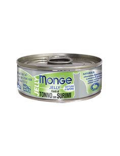 monge cat 80gr jelly filetti di tonno con surimi