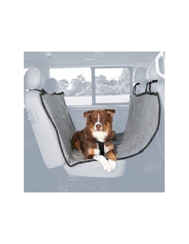 tx1313 dog telo coprisedili lana/poliestere 1,45x1,60mt grigio chiaro/nero