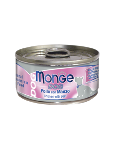 monge dog 95gr pollo con manzo