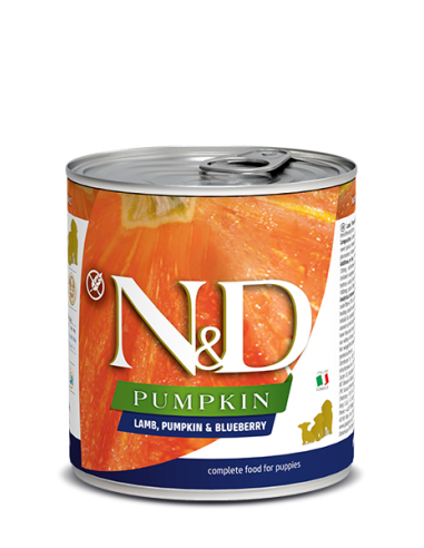 farmina dog 285gr n&d pumpkin puppy pollo zucca melograno