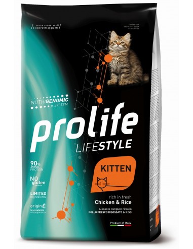 prolife cat lifestyle kitten 1,5kg chicken&rice zpd.36086 off 13,40