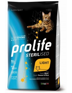 prolife cat adult 1,5kg sterilised light goose/beef&rice zpd.35904 flash 14,30