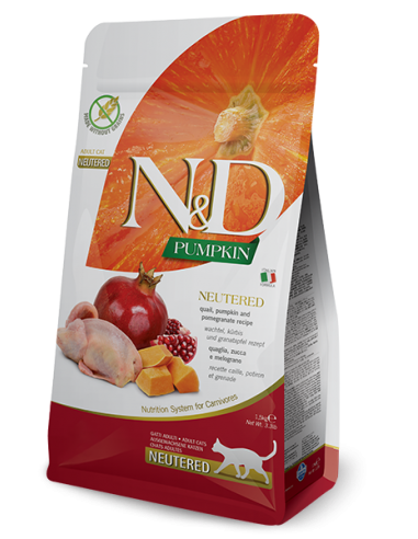 farmina cat 1,5kg n&d pumpkin adult...