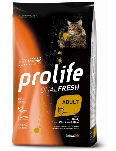 prolife cat dualfresh adult 1,5kg beef/chicken&rice zpd.35720