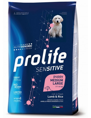 prolife dog sensitive puppy medium/large 2,5kg lamb&rice zpd.35157