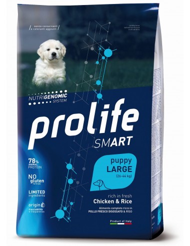 prolife dog smart puppy large 2,5kg chicken&rice zpd.34587