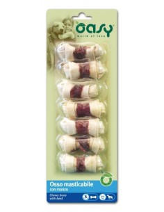 oasy snack dog osso masticabile con manzo tg.s pz 85gr oasnomsm0090