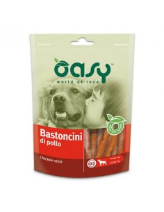 oasy snack dog bastoncini di pollo busta 100gr (16pz) oasnbapo0100