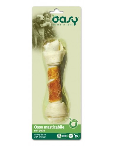 oasy snack dog osso masticabile con pollo tg.xl 98gr oasnosxl0098