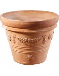 tarvisium vaso doppio bordo festonato 40 cm