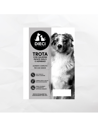 dieci dog 2kg grain free senior trota...
