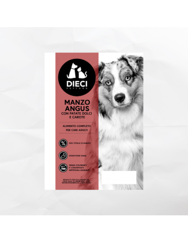 dieci dog 12kg grain free adult manzo...
