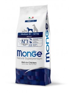 monge dog 12kg adult medium...