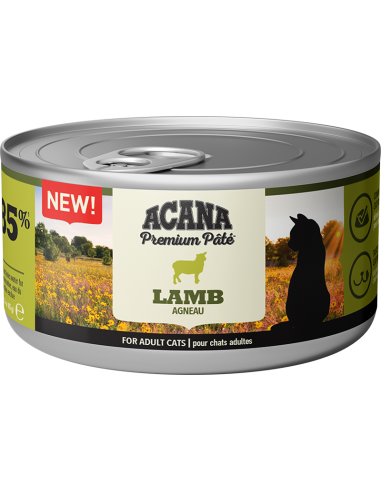 acana cat 85gr lattina premium pate' agnello acwpclal0085