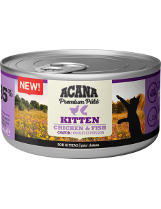 acana cat 85gr kitten lattina premium pate' pollo e pesce acwpckil0085