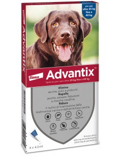 advantix dog 25-40kg 4 fiale