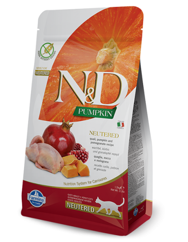 farmina cat 5kg n&d pumpkin adult...