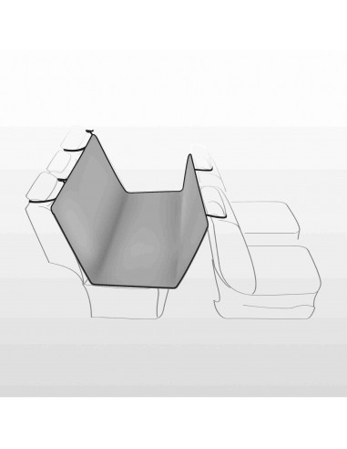 tx1313 dog telo coprisedili lana/poliestere 1,45x1,60mt grigio chiaro/nero