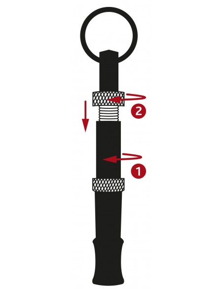 tx2258 dog fischietto ultrasuoni metallo cromato