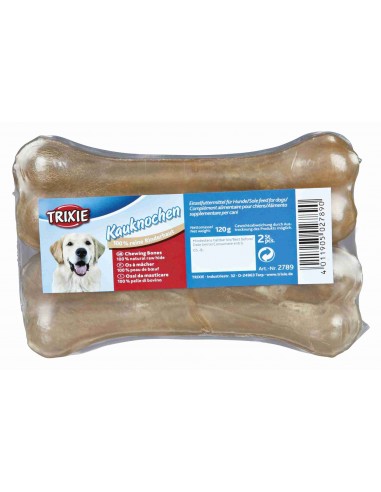 tx2789 dog osso in pelle nat 13cm 2pz...