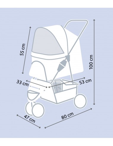 tx28958 passeggino buggy 47x100x80cm