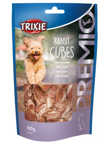 tx31545 dog snack rabbit cubes 100gr
